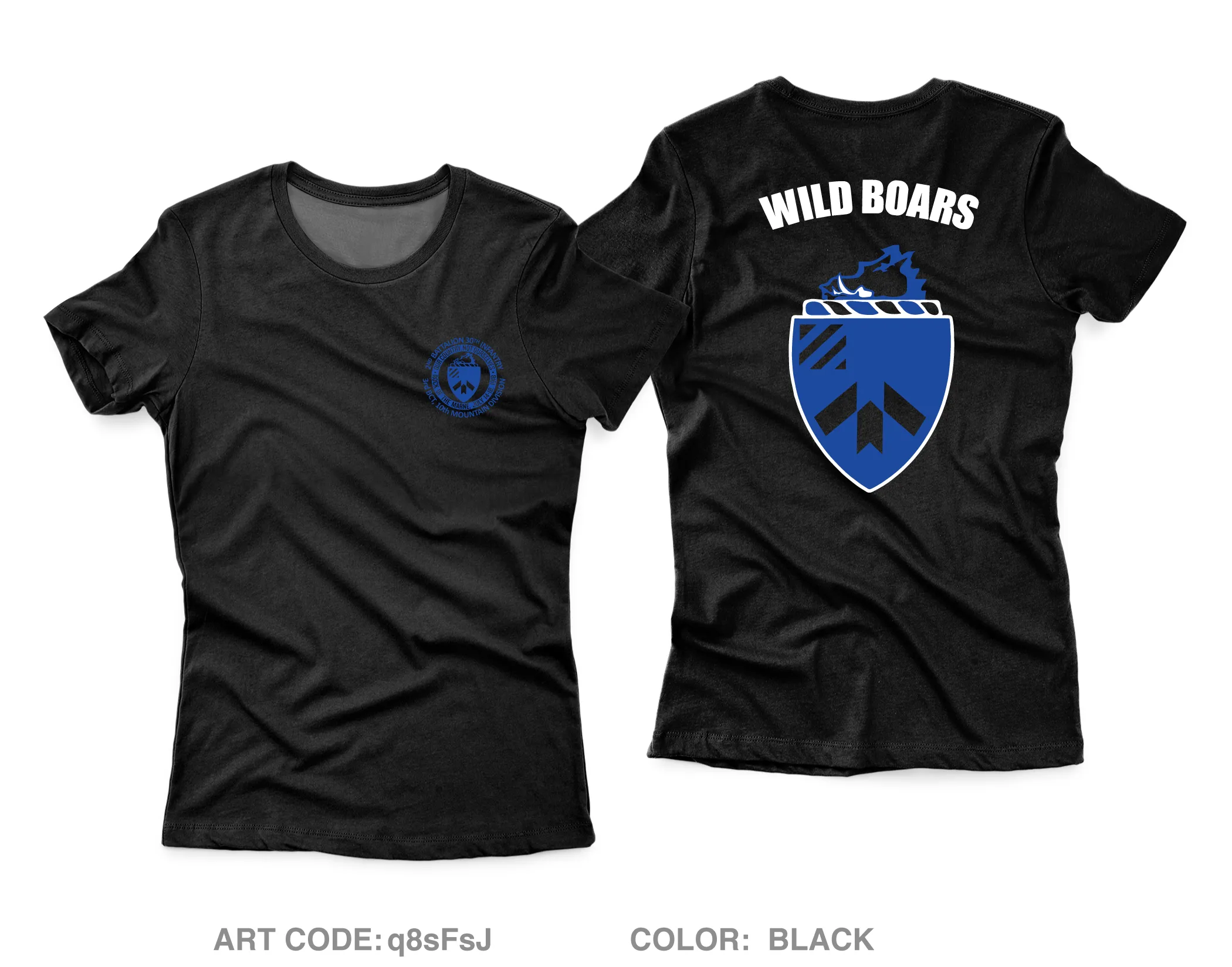 2 BN, 30th IN Fundraising Collection Core Women's SS Performance Tee - q8sFsJ