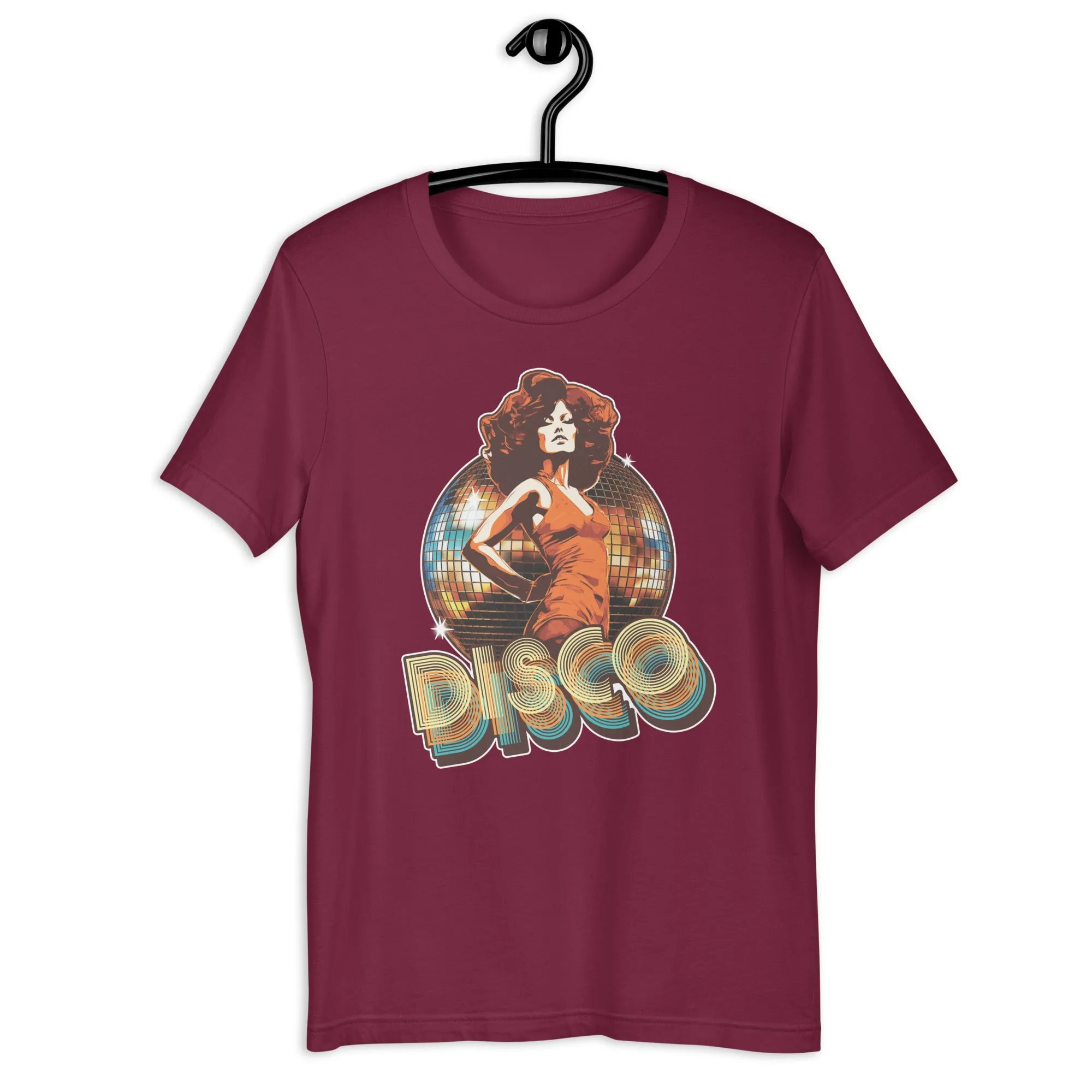 70's Disco Queen GlitterBall Unisex t-shirt