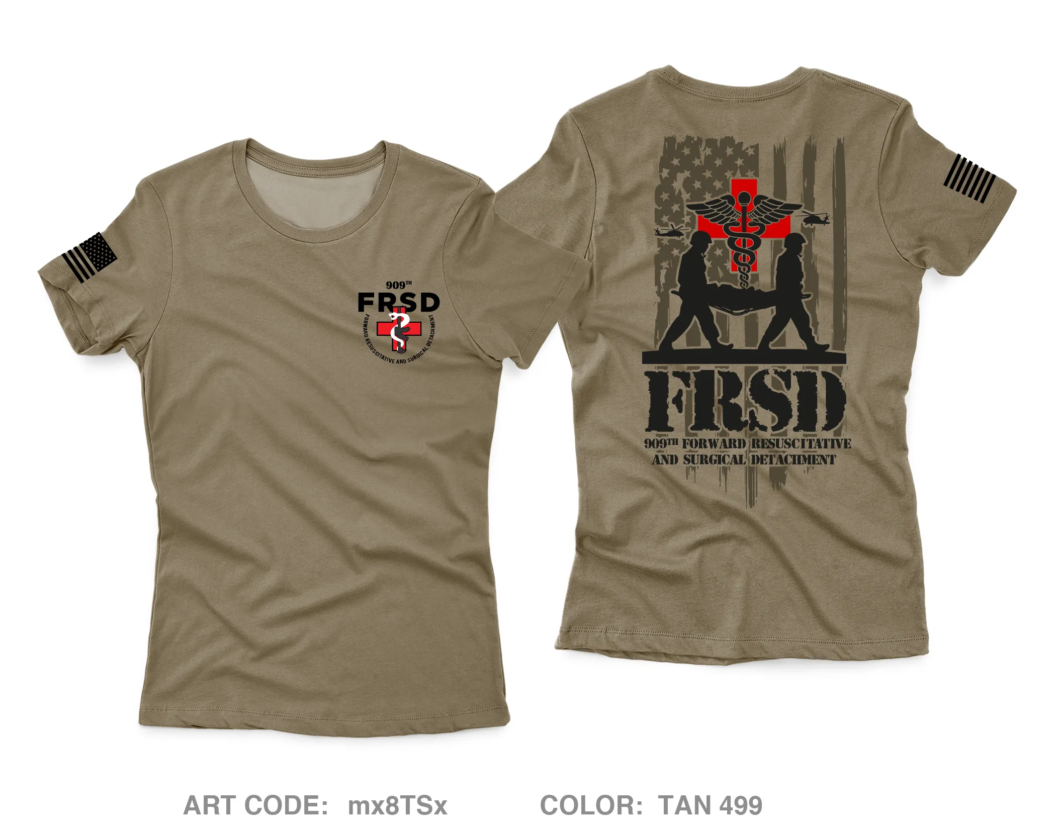 909th FRSD Core Women's SS Performance Tee - mx8TSx