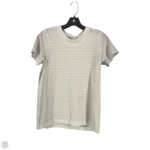 Athletic Top Short Sleeve By Lululemon In White, Size: S