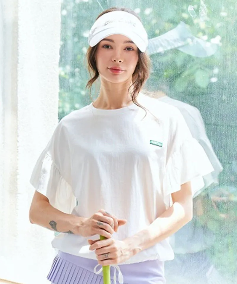 BENECIA 12 Cotton Shirring Tee - White