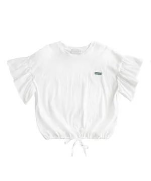 BENECIA 12 Cotton Shirring Tee - White