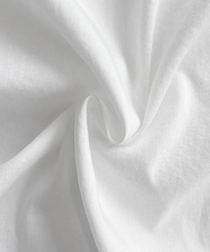 BENECIA 12 Cotton Shirring Tee - White