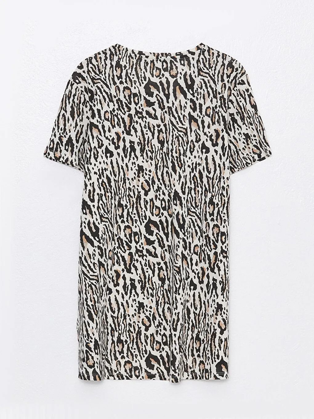 Crew Neck Patterned Short Sleeve Women's T-Shirt