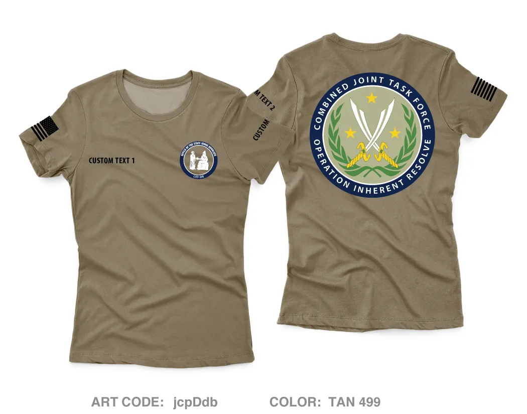 CUSTOM OSJA CJTF-OIR Core Women's SS Performance Tee - jcpDdb