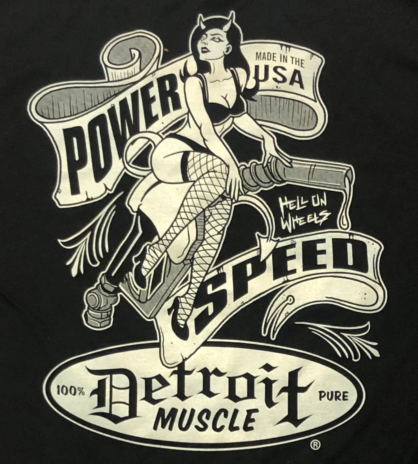 Detroit Muscle Devil Girl Hell on Wheels