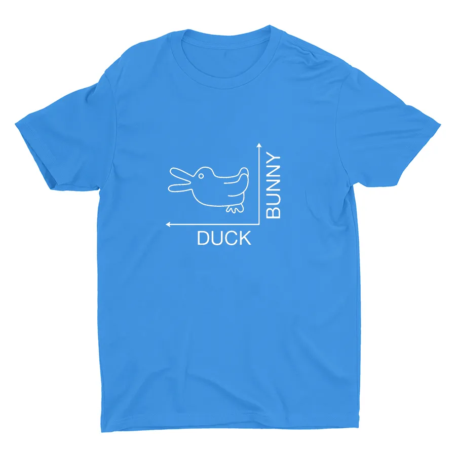 DUCK? or BUNNY? Printed Cotton Tee