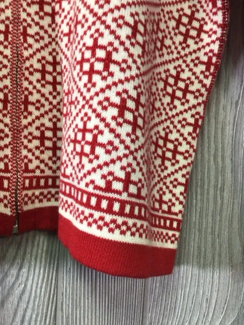 Fairisle Reversible Cardigan Size Medium