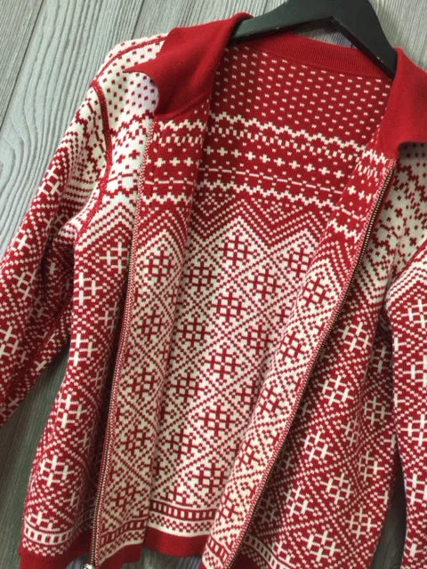 Fairisle Reversible Cardigan Size Medium