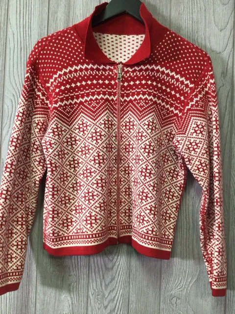 Fairisle Reversible Cardigan Size Medium