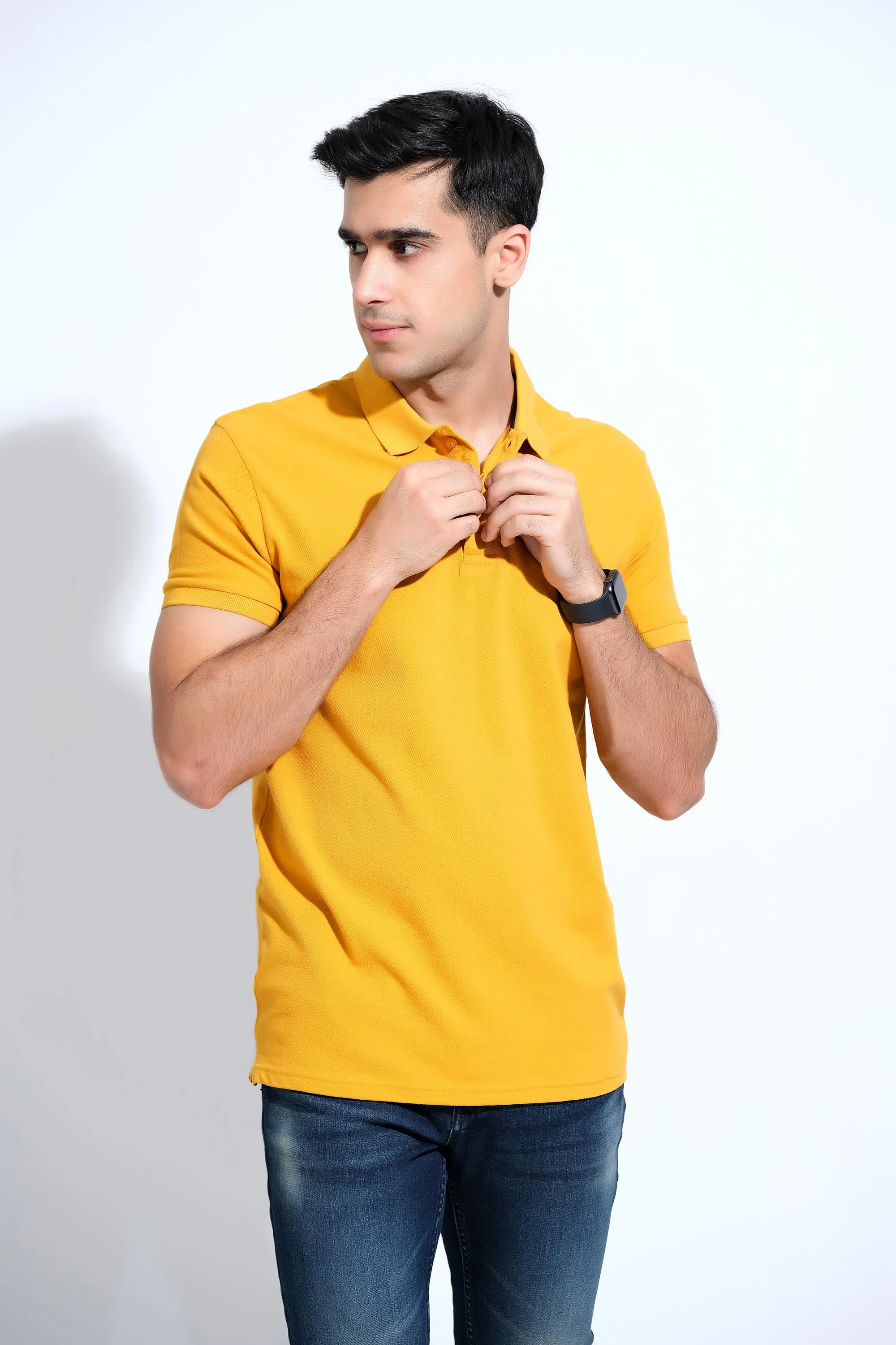 Fresh Lemon Half Sleeve Polos