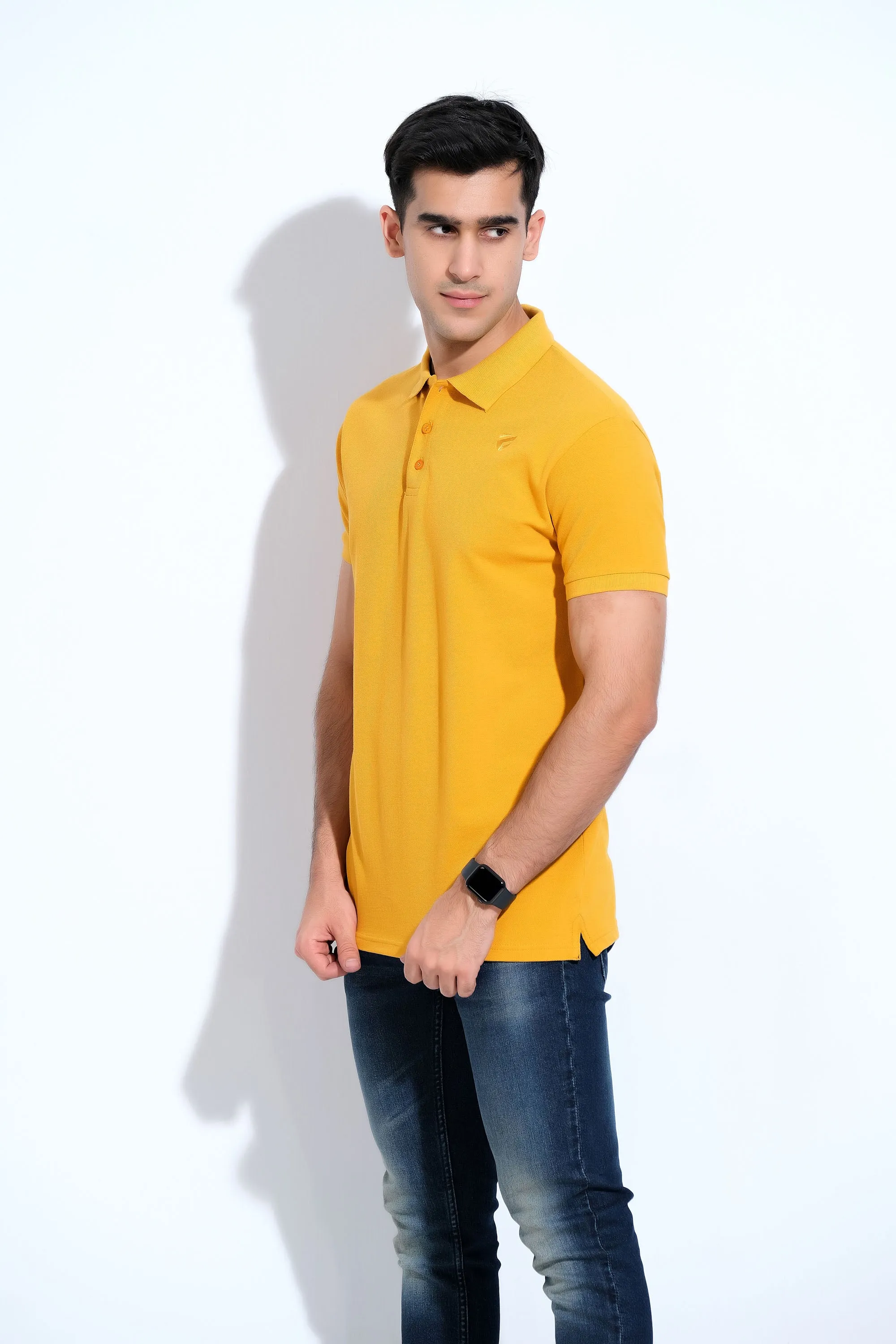 Fresh Lemon Half Sleeve Polos
