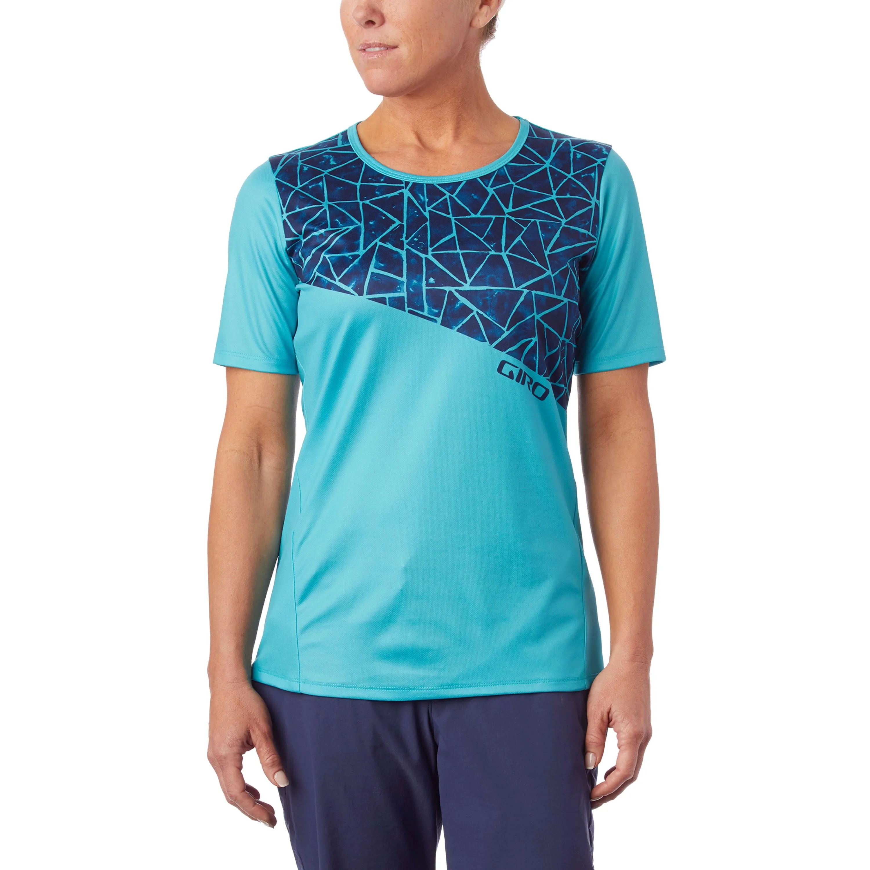 Giro Roust Jersey Mtb Womens - Ocean Blue / Aqua Blue
