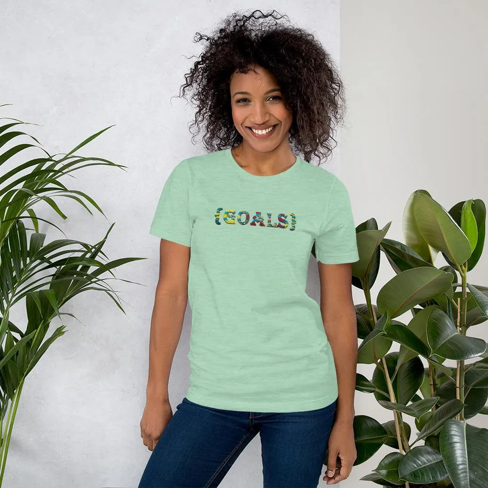 Goals African Print Color Short-Sleeve Unisex T-Shirt