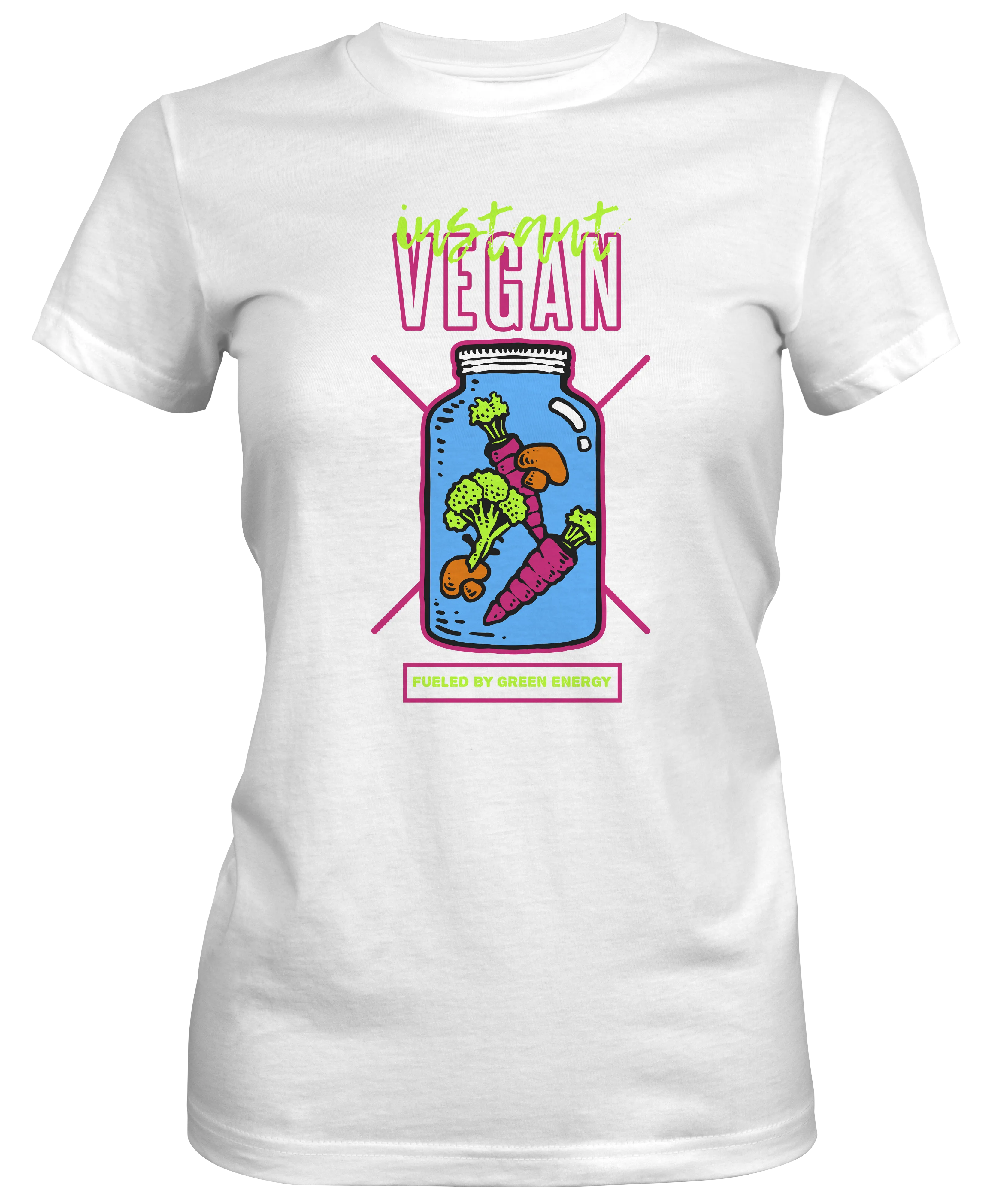 Instant Vegan Green Energy Graphic Women's T-shirt