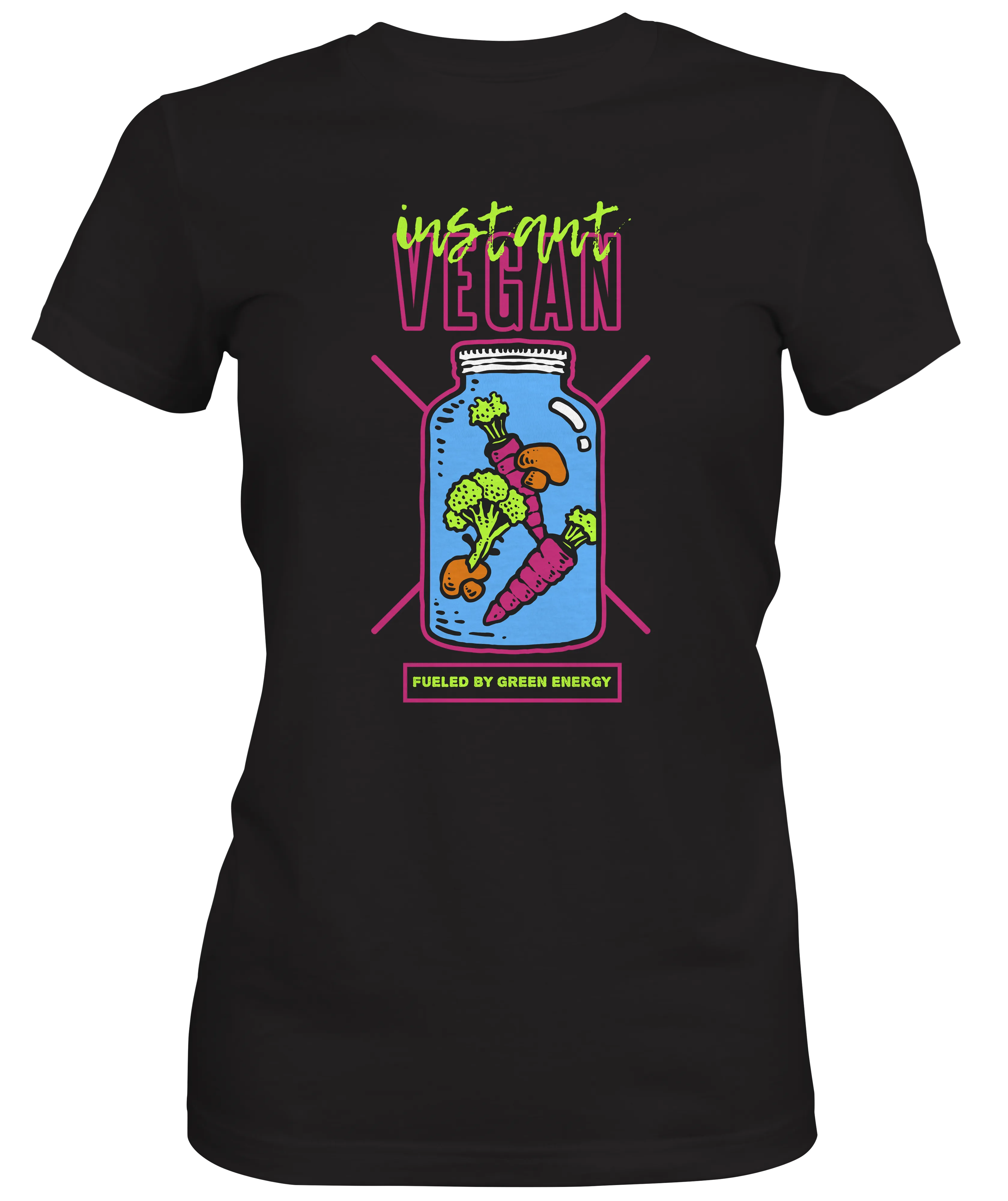 Instant Vegan Green Energy Graphic Women's T-shirt