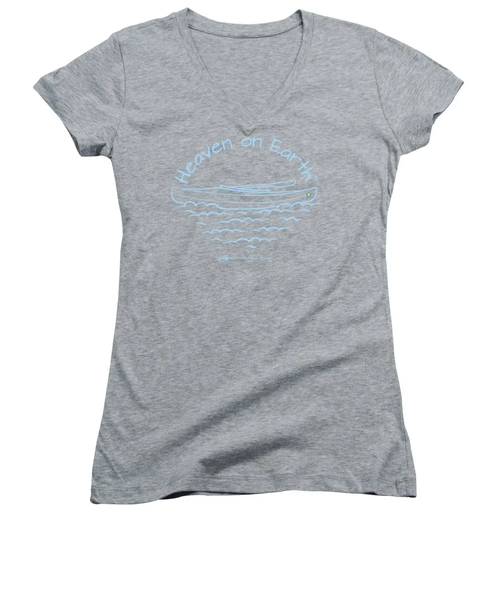Kayaking Heaven On Earth - Women's V-Neck