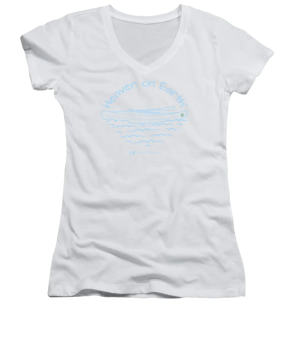 Kayaking Heaven On Earth - Women's V-Neck