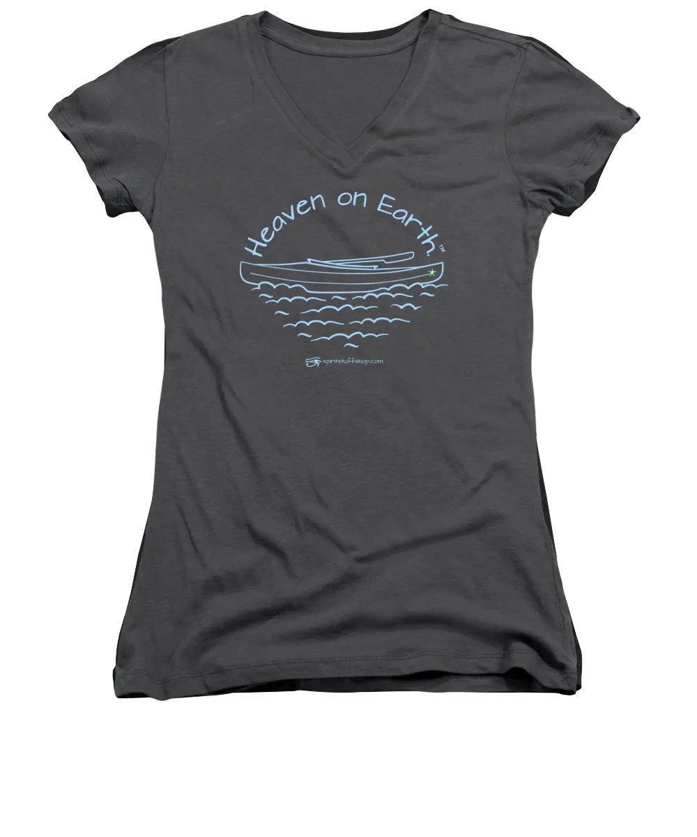 Kayaking Heaven On Earth - Women's V-Neck