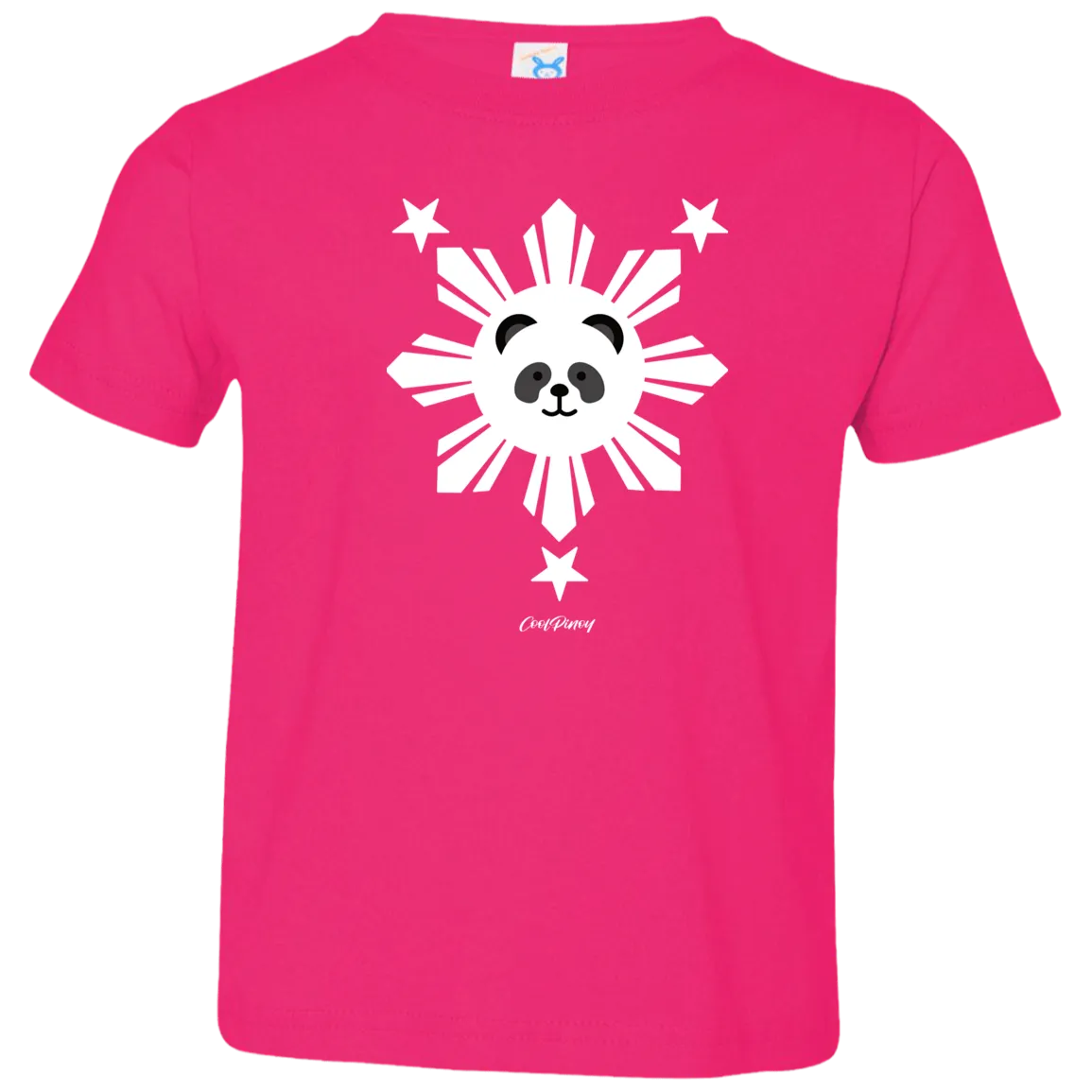 Kids  White Sun Panda Toddler Jersey T-Shirt