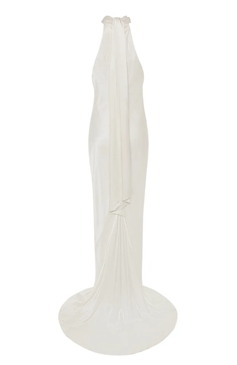 Marianne Bridal Dress with Neck Tie