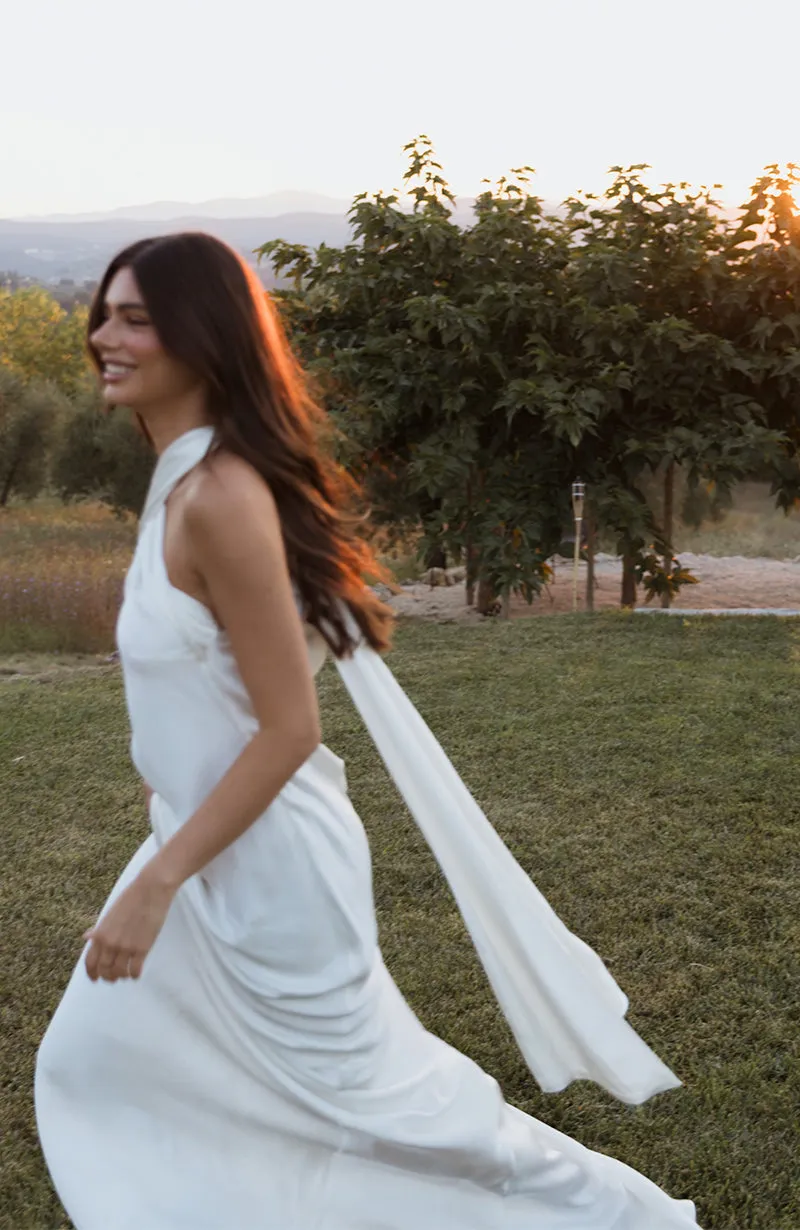 Marianne Bridal Dress with Neck Tie