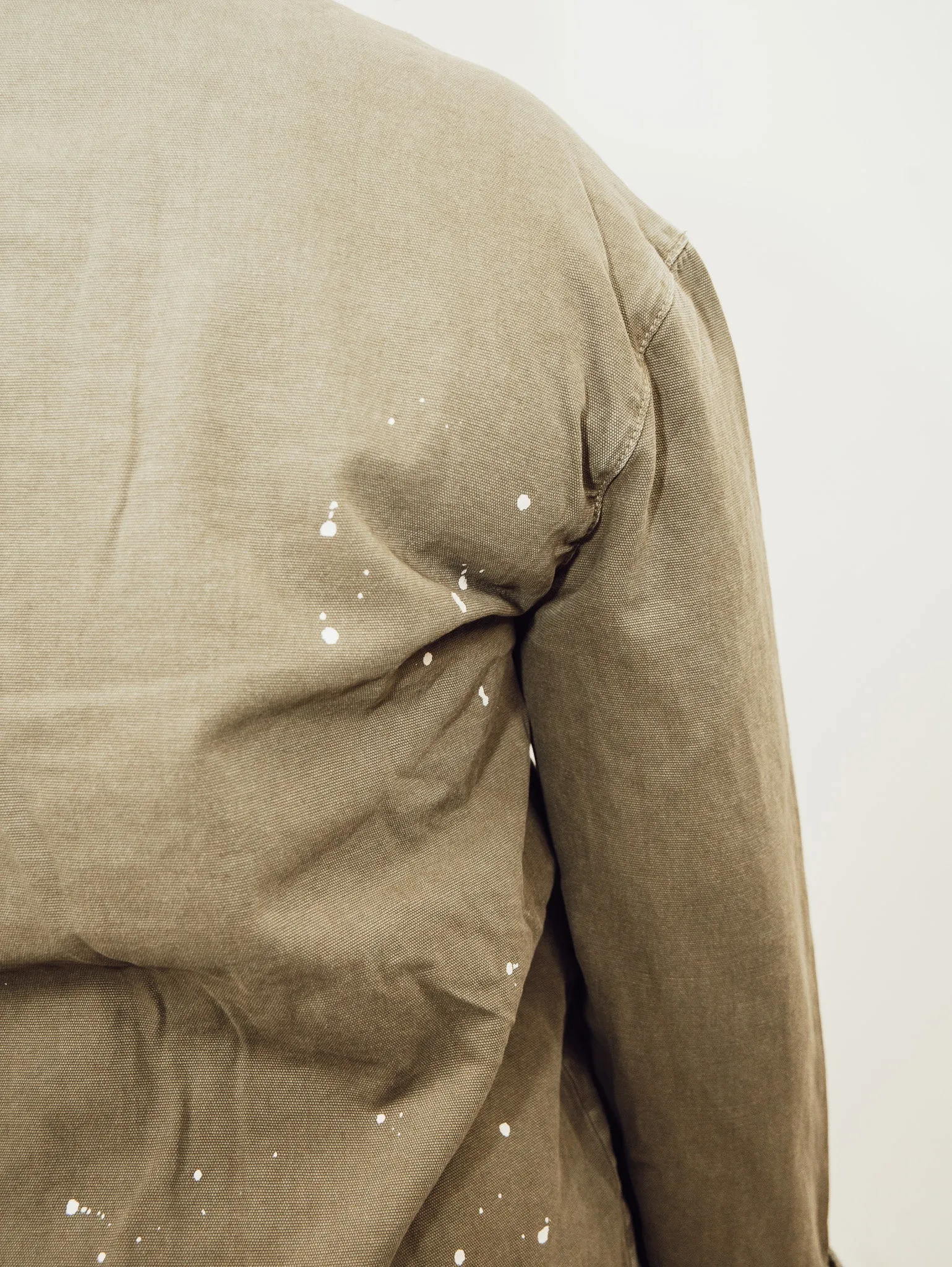 Miou Muse Dyed Distress Look Jacket - Olive
