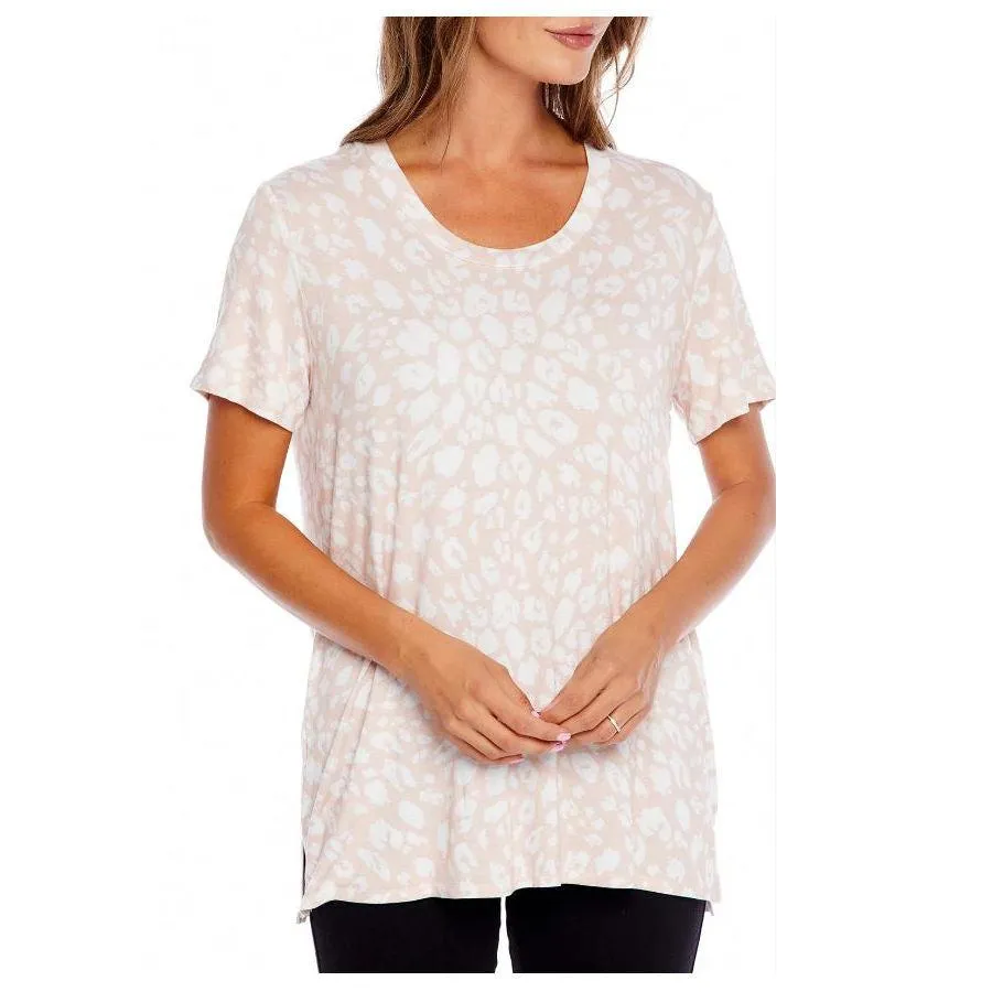 Mud Pie Zander T-Shirt - Blush Leopard