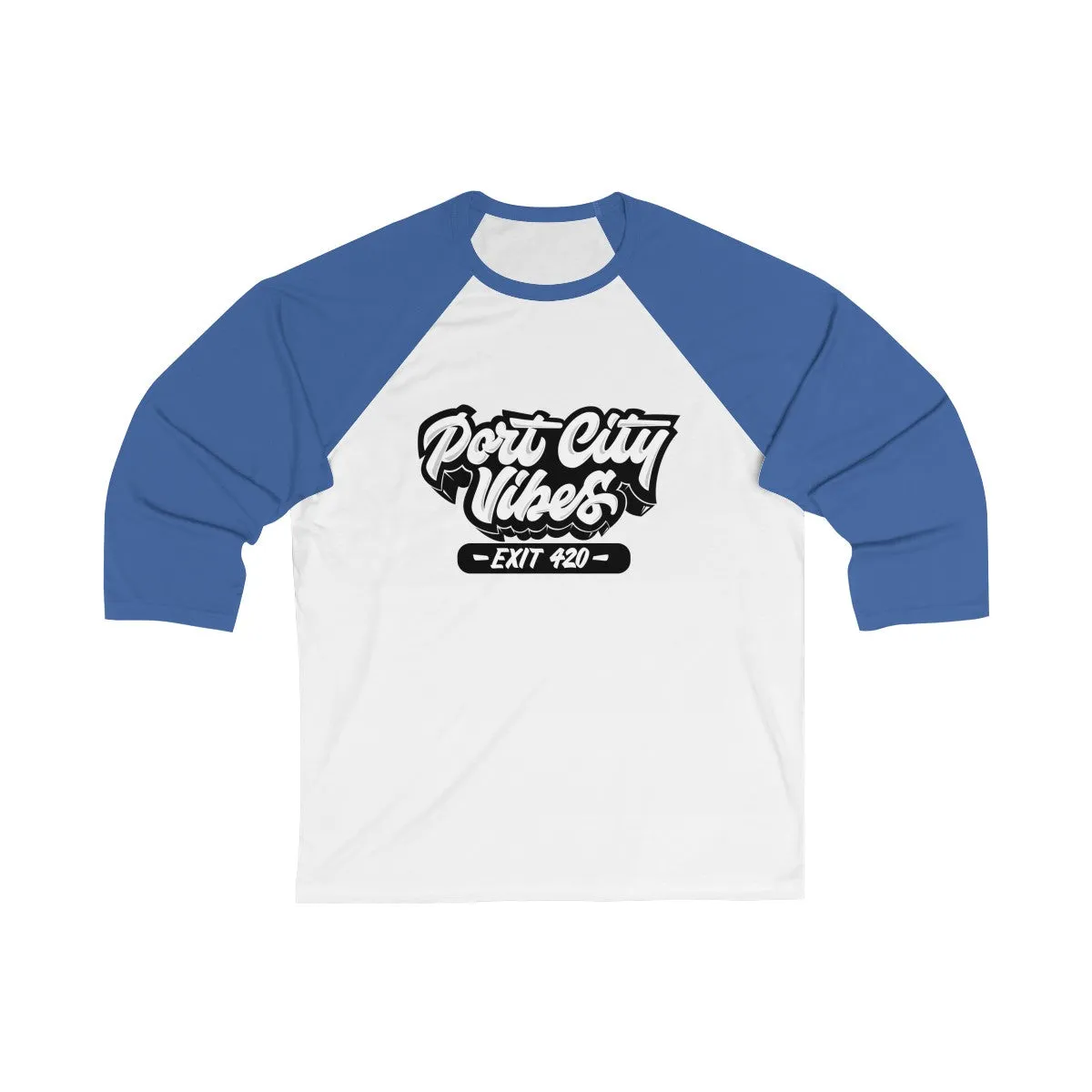Port City Vibes (New)  3/4 Sleeve Baseball Tee