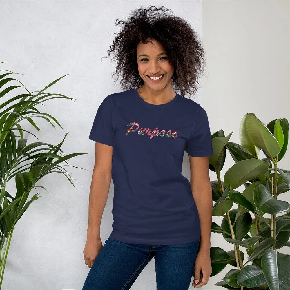 Purpose African Print Color Short-Sleeve Unisex T-Shirt