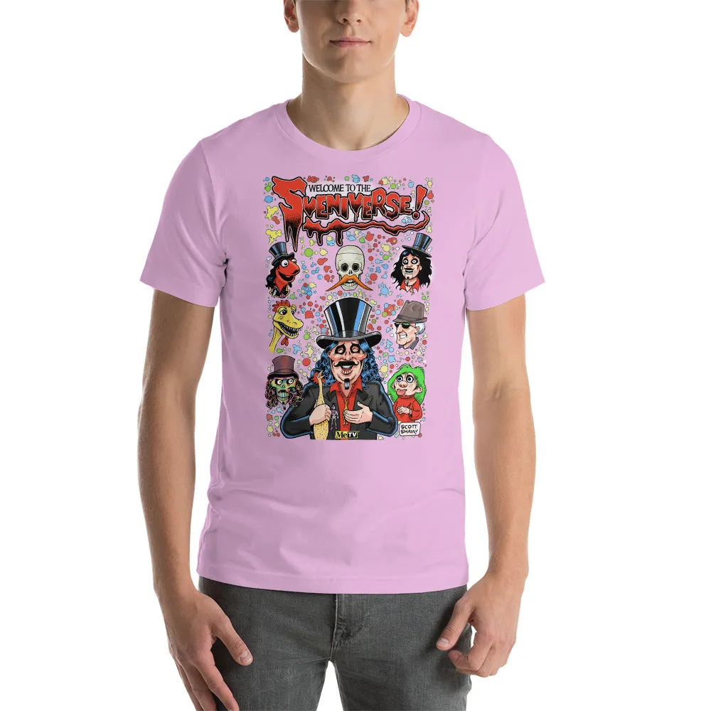 "Welcome to the Sveniverse" Svengoolie® T-Shirt by Scott Shaw! (2022 Series)