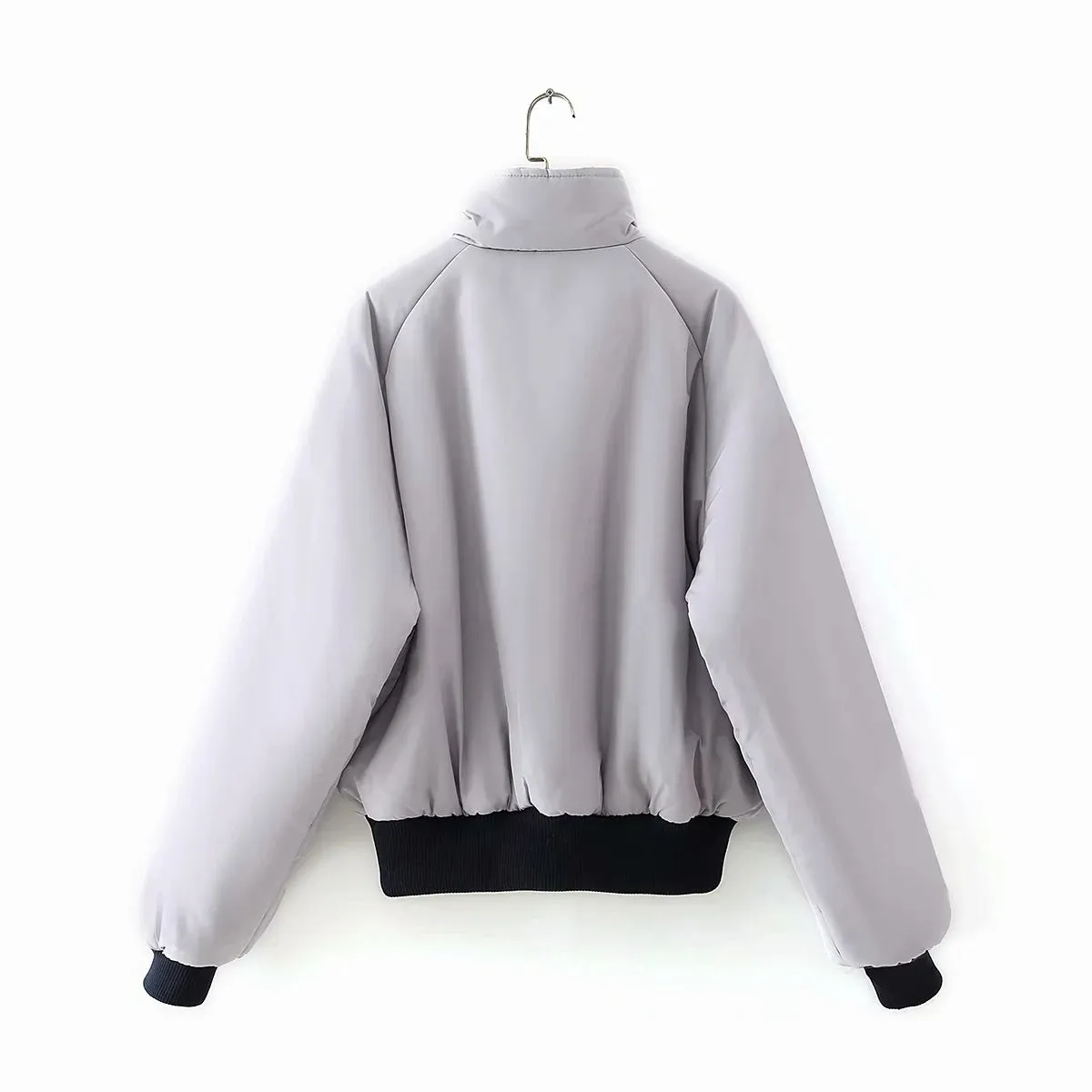 Reversible Stand Collar Cotton Outerwear
