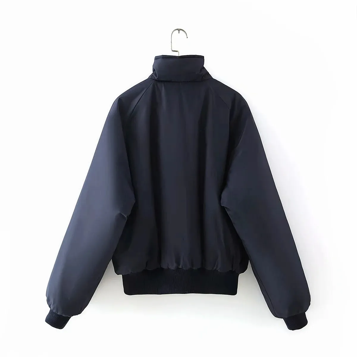 Reversible Stand Collar Cotton Outerwear