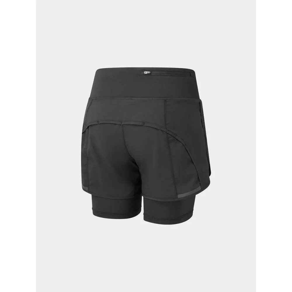 Ronhill Tech 4.5" Twin Short (Womens) - All Black