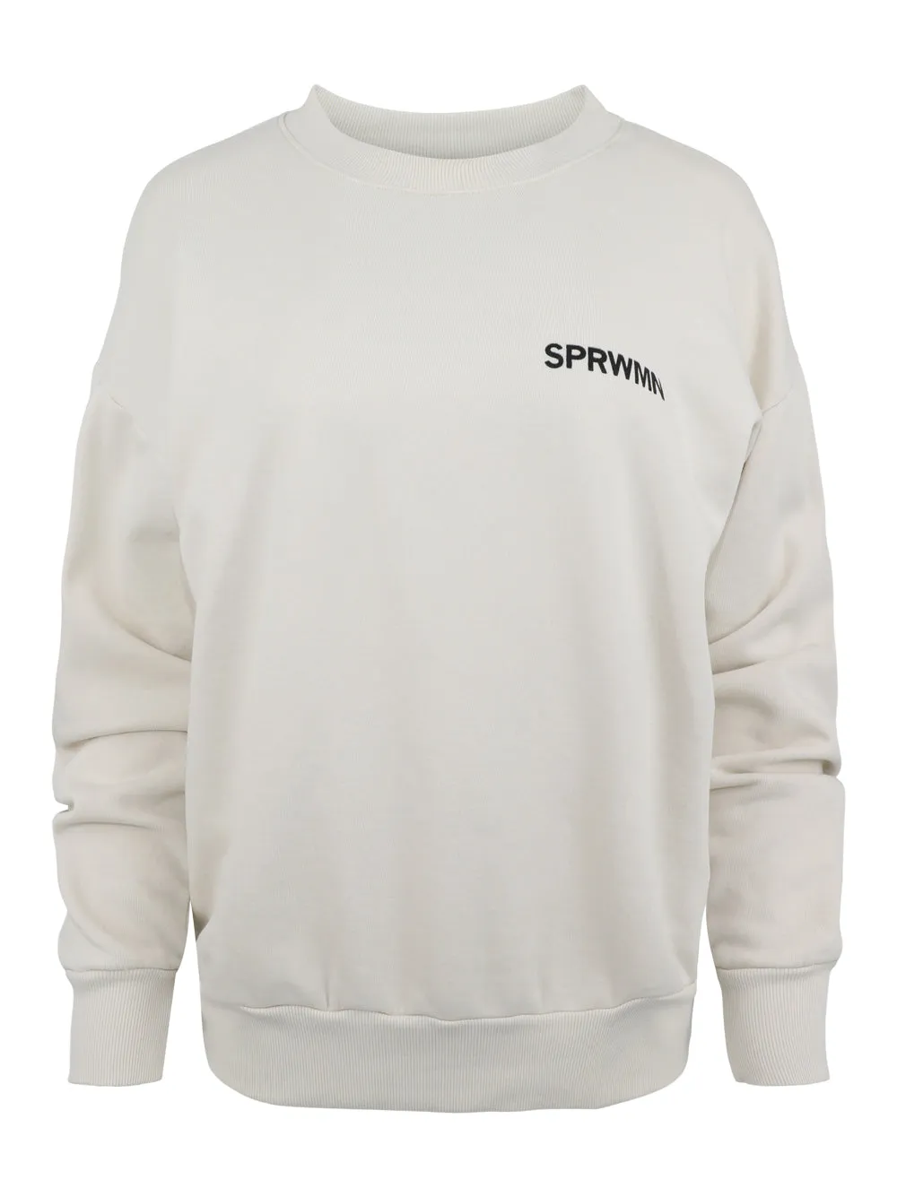 SPRWM Tiny Logo Sweatshirt in Vintage White