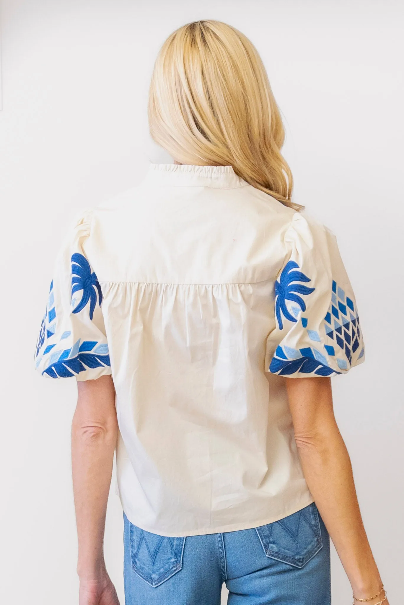 THML Palm Pattern Blouse