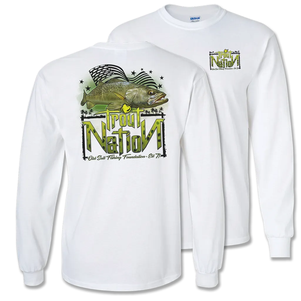 Trout Nation Long Sleeve Fishing T-Shirt