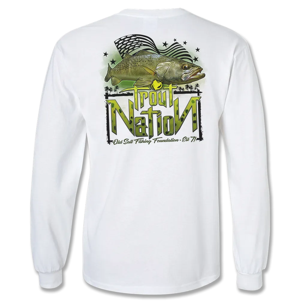 Trout Nation Long Sleeve Fishing T-Shirt