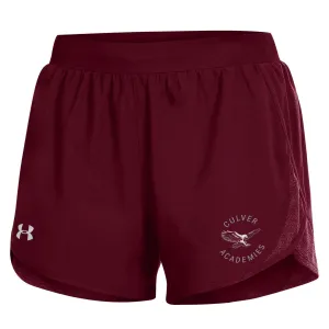 UA "Fly By" Running Short - Maroon