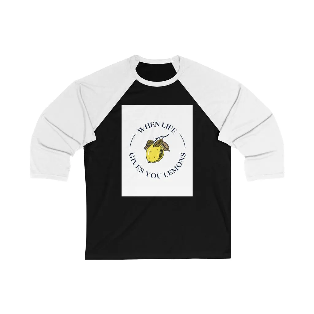 Unisex 3/4 Sleeve Baseball Tee