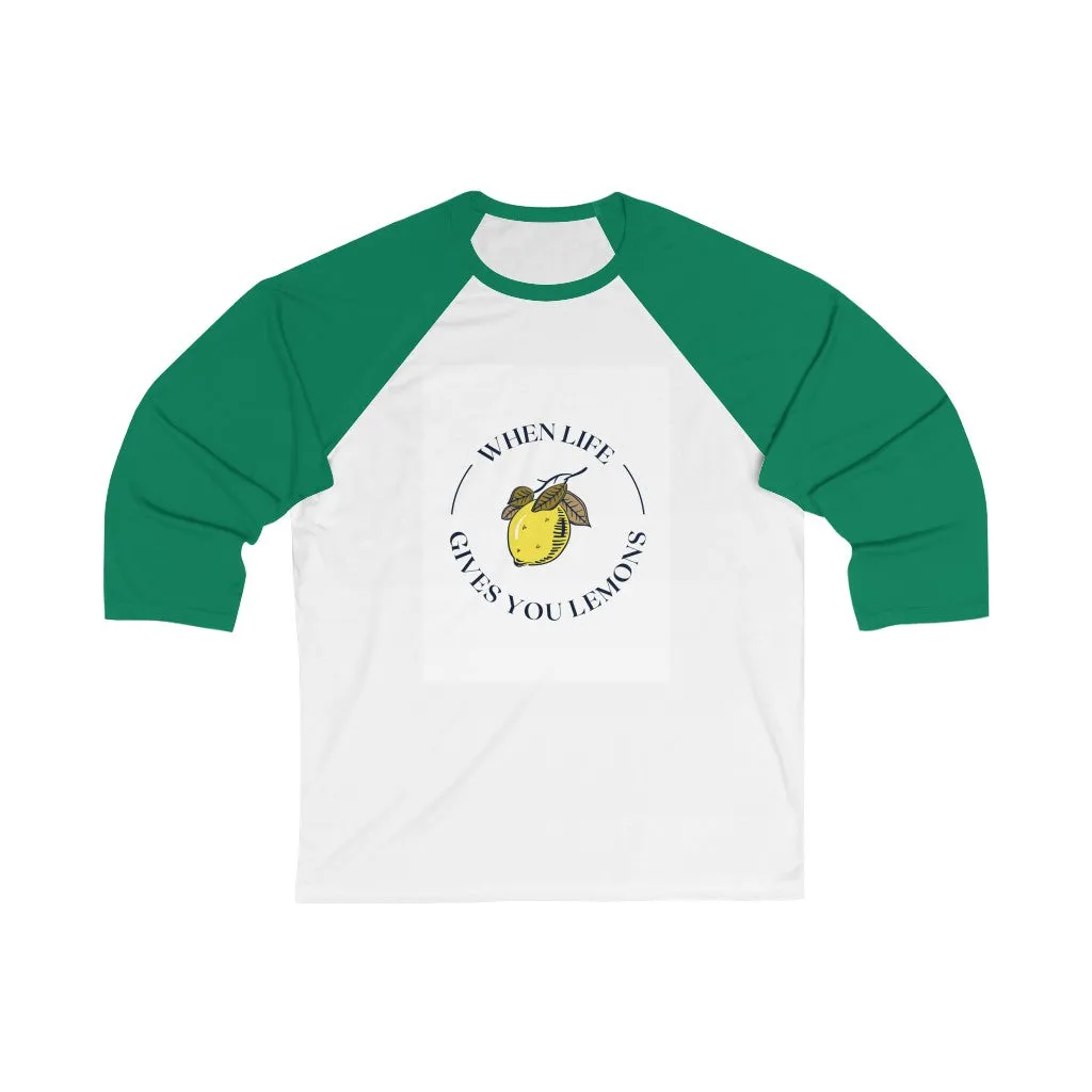 Unisex 3/4 Sleeve Baseball Tee