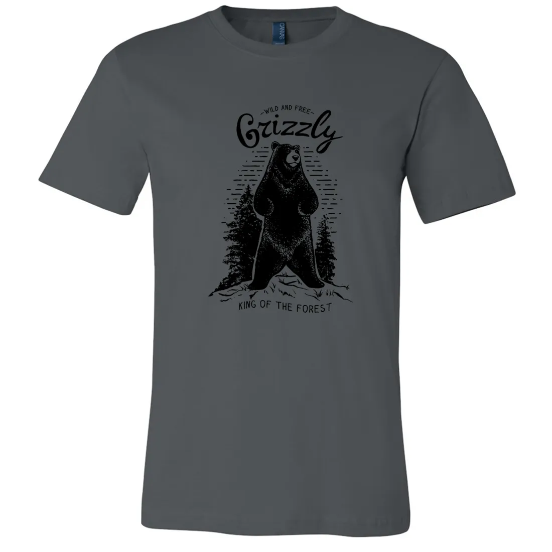 Wild And Free Grizzly Asst Colors Mens Lightweight Fitted T-Shirt/tee