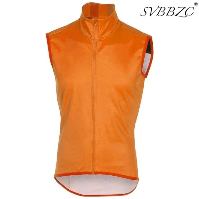 Windproof vest ProTeam Lightweight Windbreaking Cycling Gilet Top quality cycling outwear sleeveless jacket Mesh fabric at back