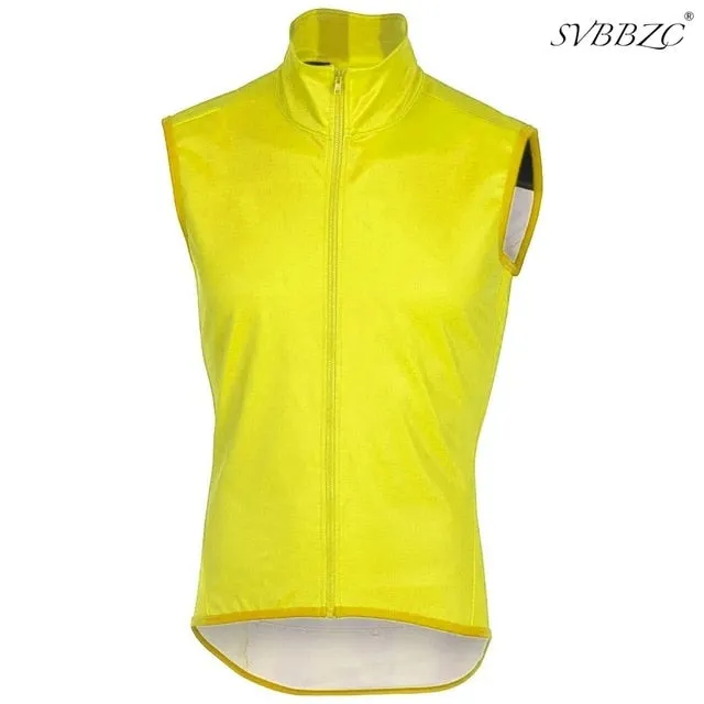Windproof vest ProTeam Lightweight Windbreaking Cycling Gilet Top quality cycling outwear sleeveless jacket Mesh fabric at back