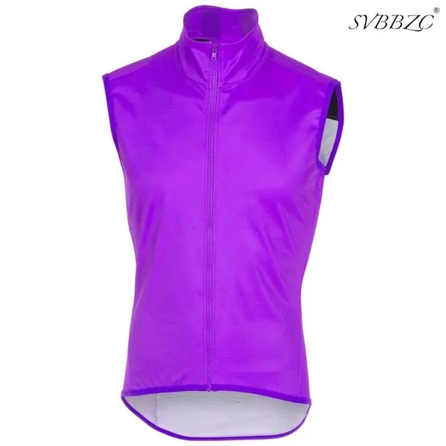Windproof vest ProTeam Lightweight Windbreaking Cycling Gilet Top quality cycling outwear sleeveless jacket Mesh fabric at back