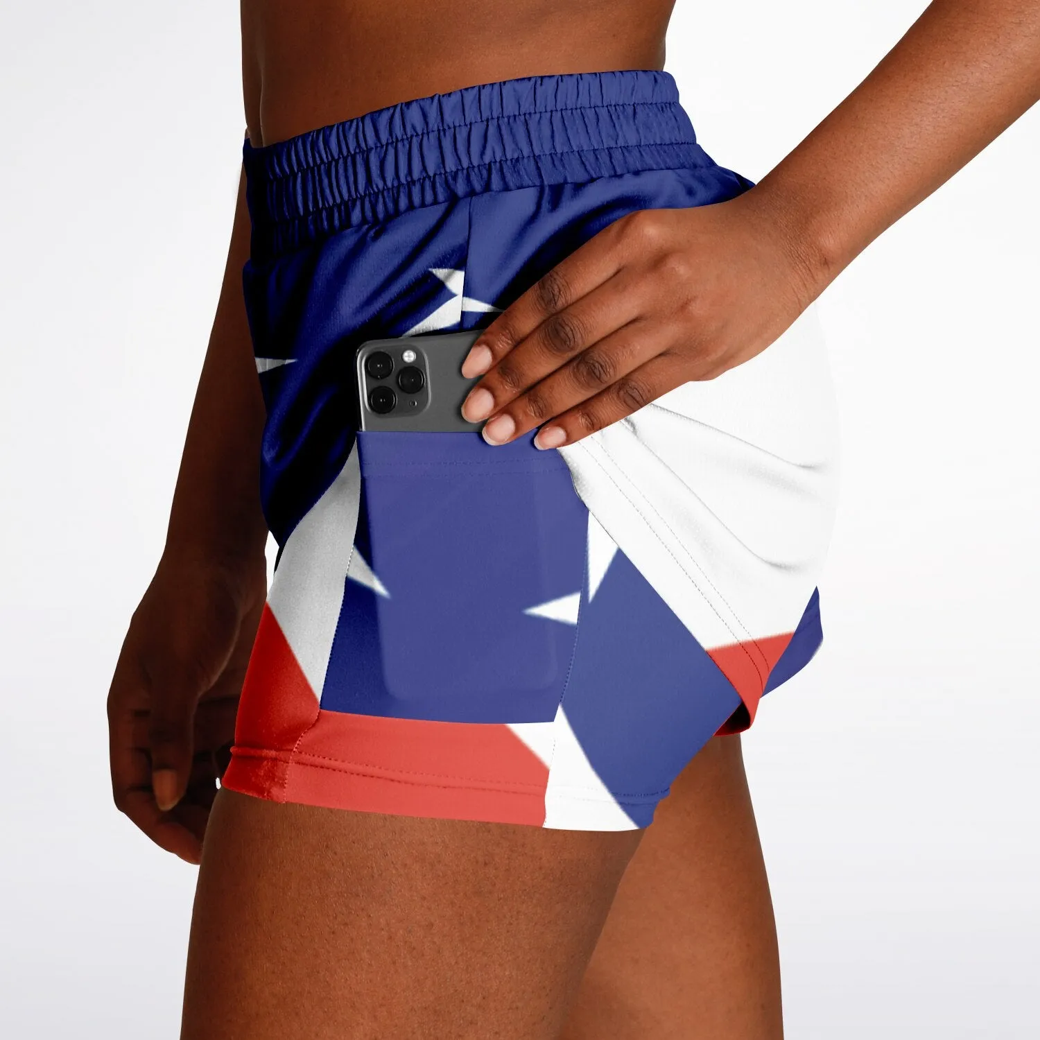 Women's 2-in-1 Shorts - AOP
