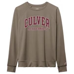 Womens All Day Long Sleeve Crew - Driftwood