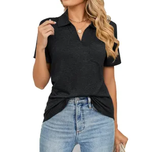 Women's Business Casual Tops Work Polo T-Shirt
