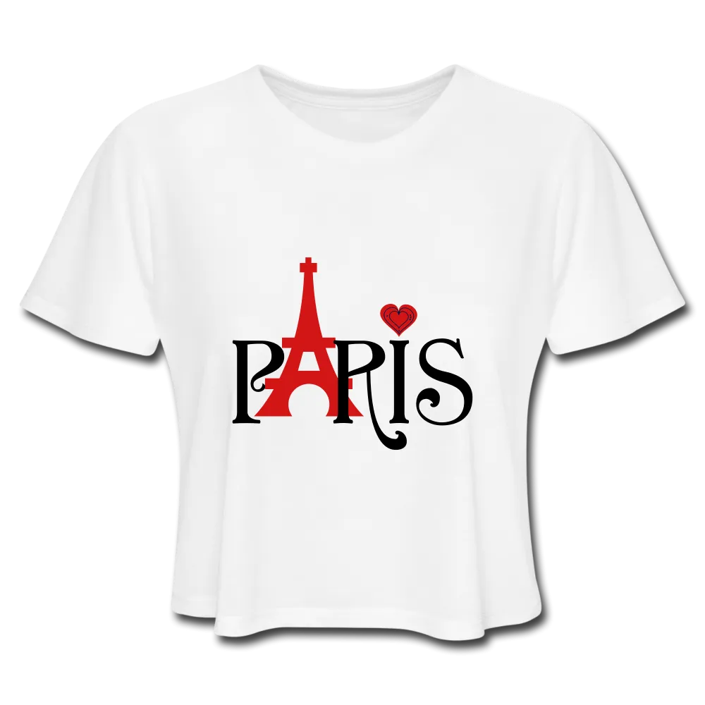 Women's Cropped T-Shirt - Paris