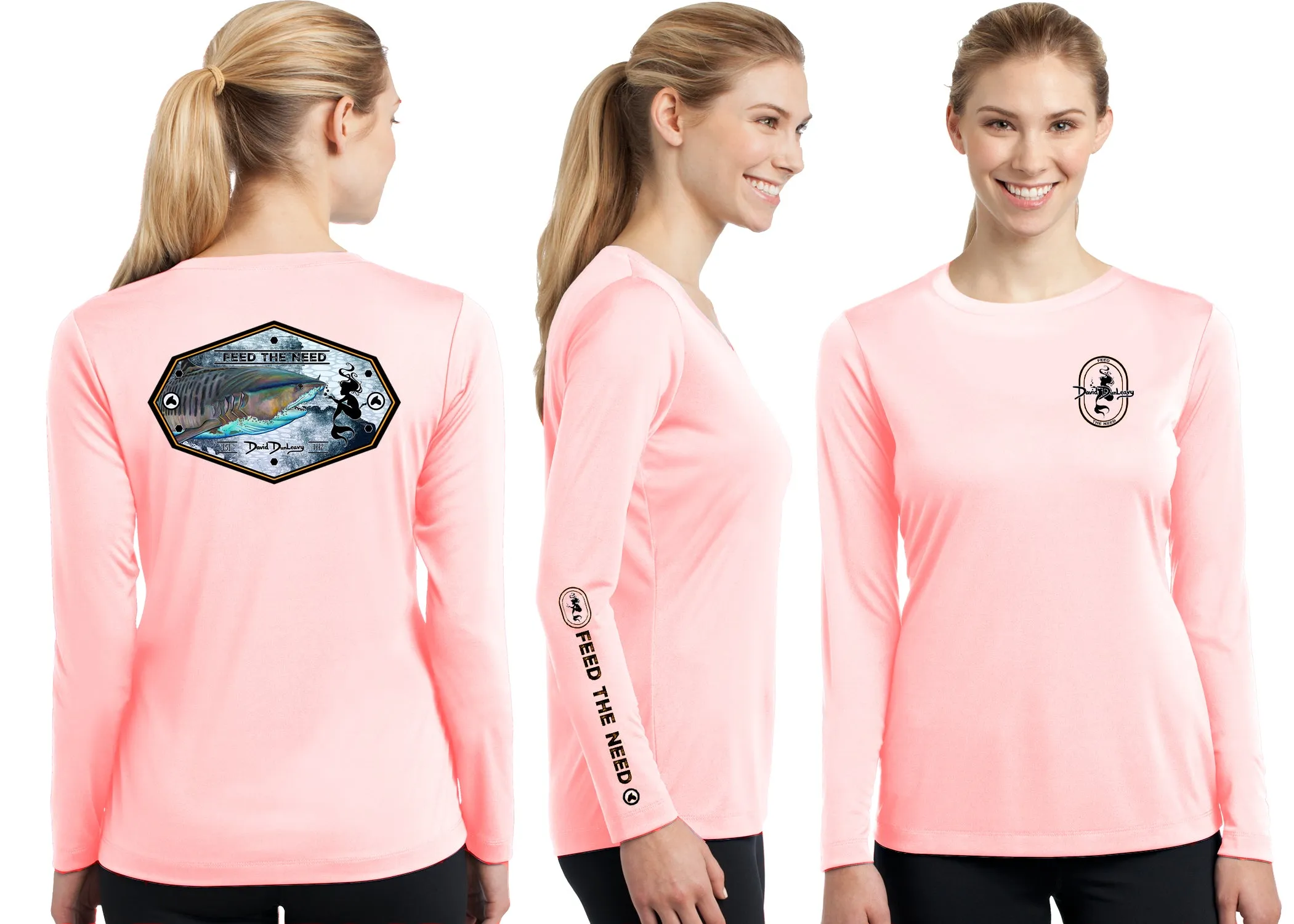Women’s Performance Tiger Shark & Mermaid Long Sleeve